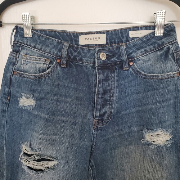 PacSun Mom Jean size 25 Distressed - Picture 2 of 5
